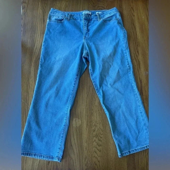 Nine west Christie Capri denim‎ jeans size 12 EUC! - Picture 1 of 7